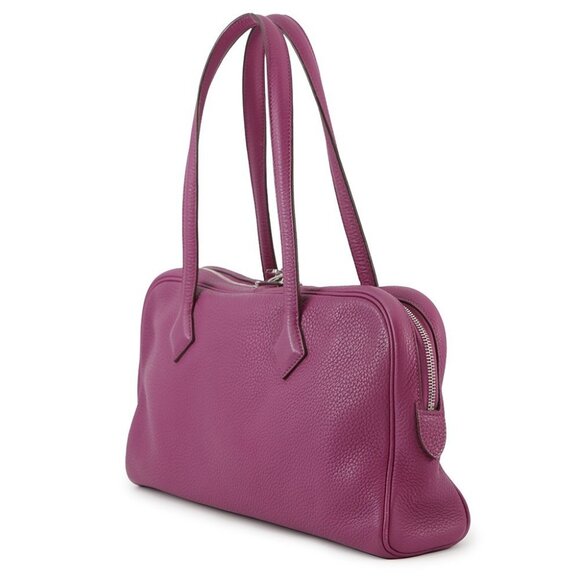 HERMES Victoria Elan Size 38 Taurillon Clemence Tosca - Picture 16 of 16